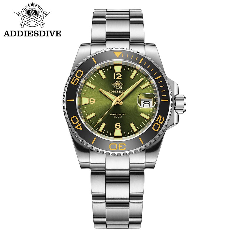 Watch Accessories - ADDIESDIVE Nowy Zegarek Nurkowy Męski Prezent