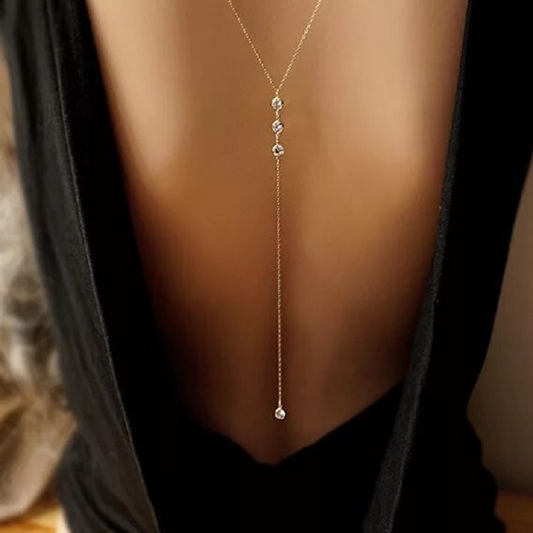 Body Jewelry - Nowy Seksowny Naszyjnik z Cyrkoniami na