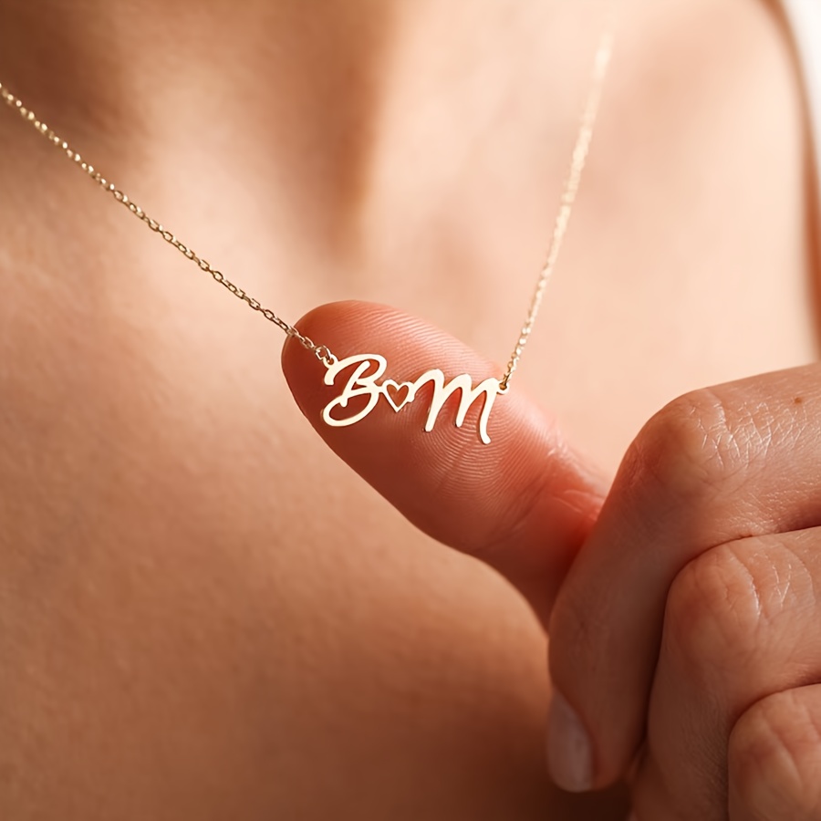 Custom Name Necklace Stainless Steel - Naszyjniki z imieniem niestandardowym dla kobiet