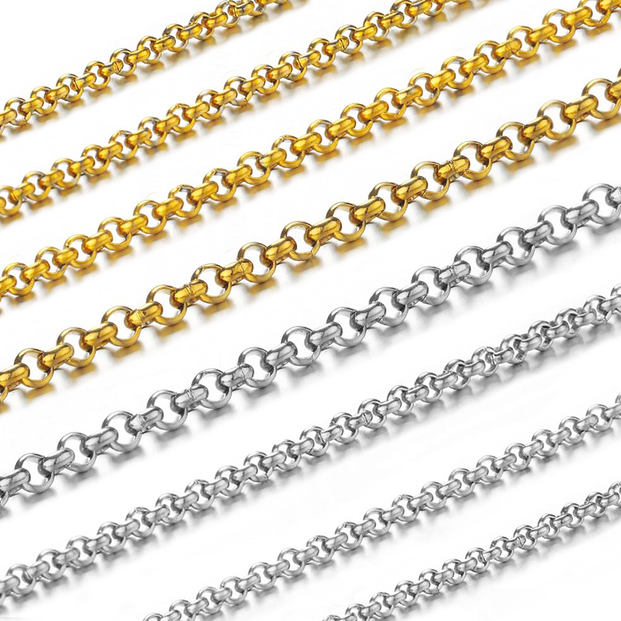 Body Jewelry - 1 Metr Łańcuszka ze Stali Nierdzewnej