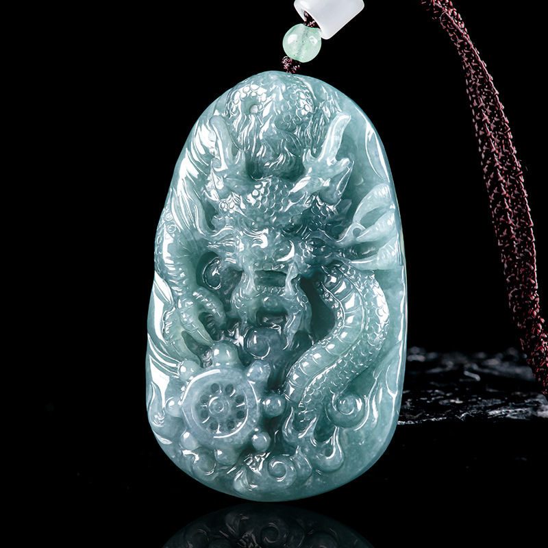 Necklaces - Naszyjnik z zawieszką w kształcie smoka