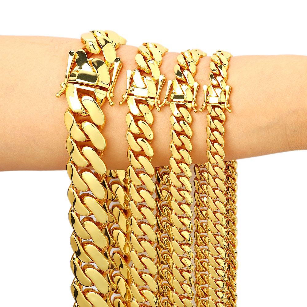 Cuban Link Chain 12Mm - Hurtownia łańcuszków mosiężnych Miami Cuban Link