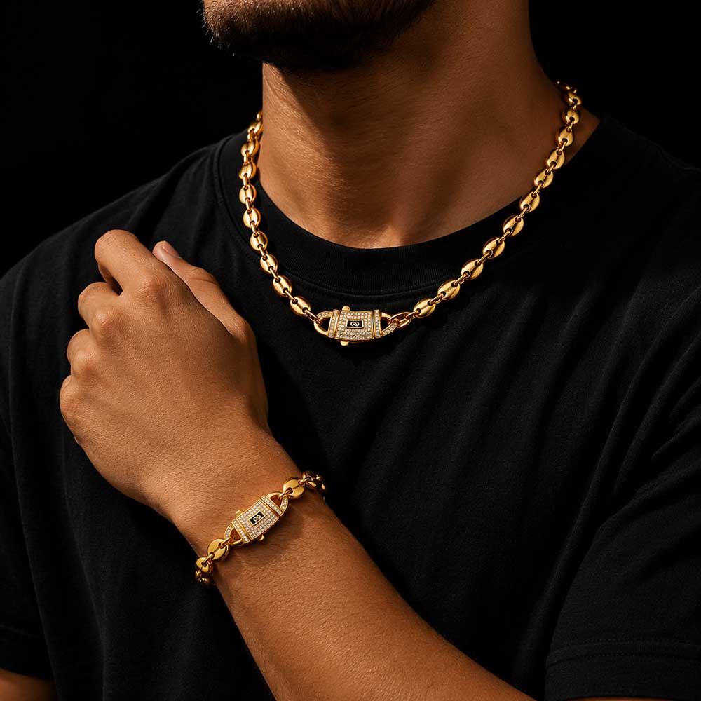 Cuban Link Chain 12Mm - HHIOK Biżuteria Hip Hop 8mm/10mm/12mm/14mm Stal