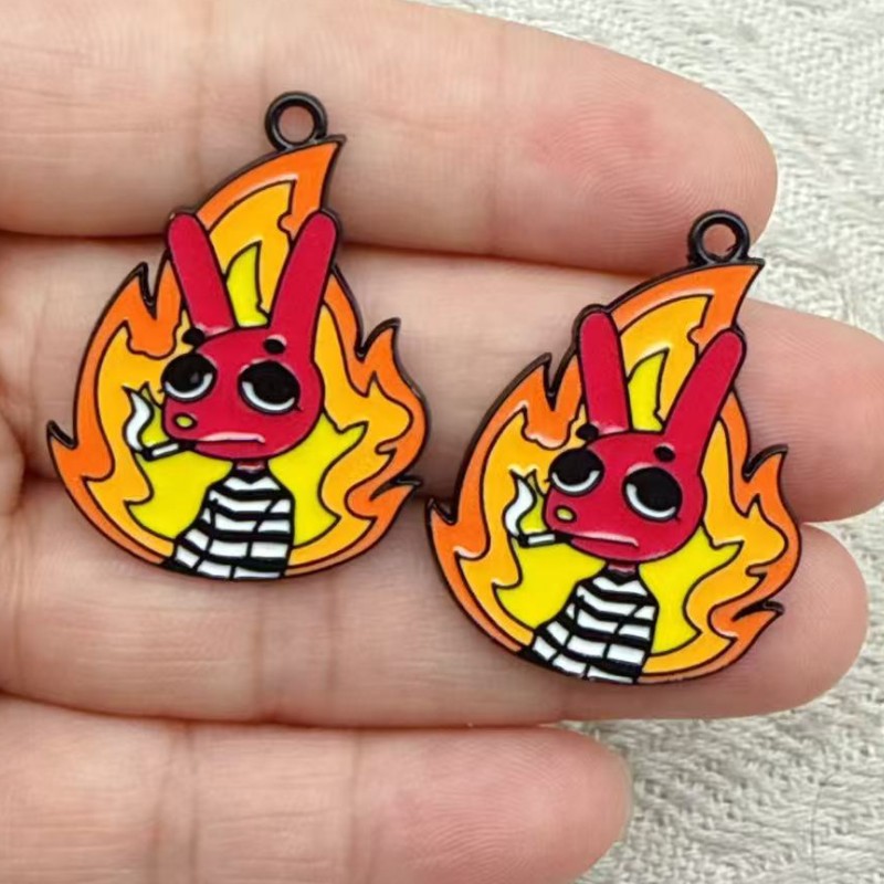 Anime Pendant Necklace - 10 szt. emaliowanych zawieszek z motywami