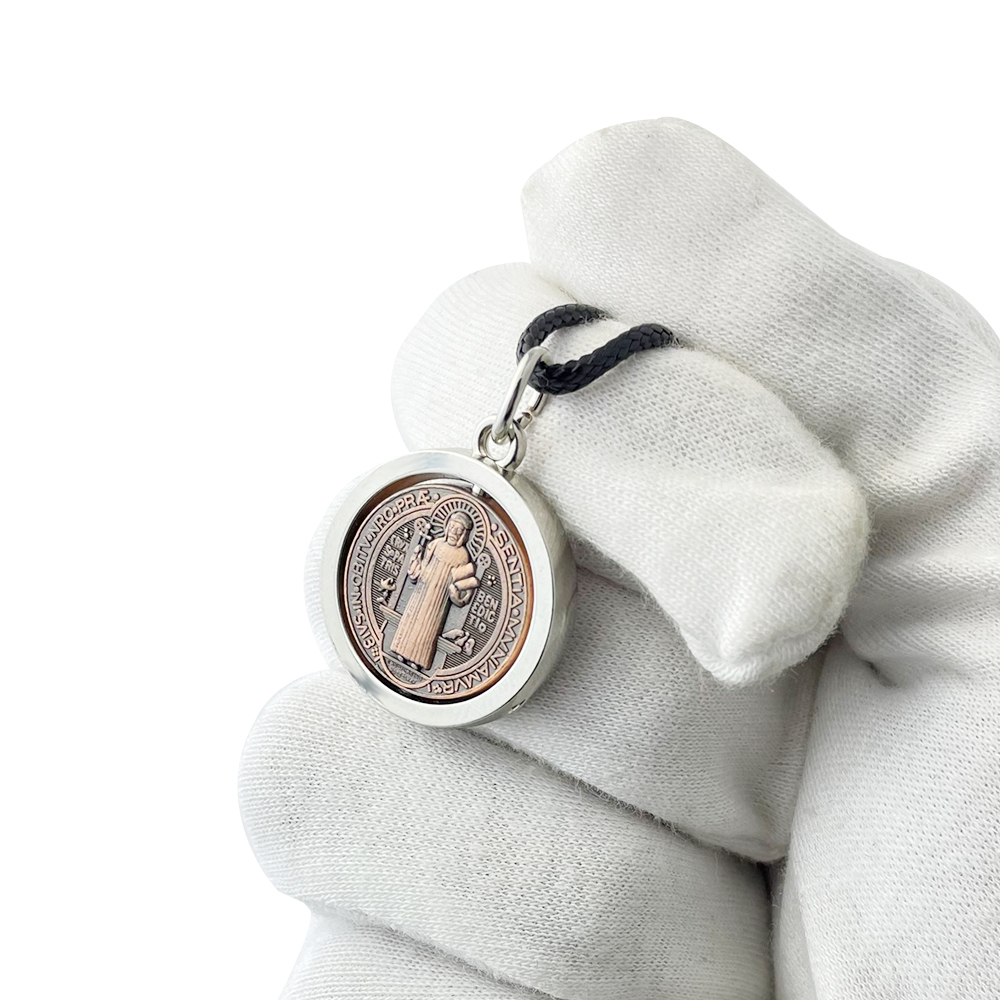 Necklaces - Nowy Medalik Świętego Benedykta Naszyjnik Katolicki
