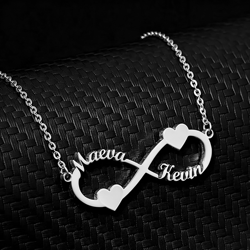 Custom Name Necklace Stainless Steel - Naszyjnik z imieniem na zamówienie, zawieszka