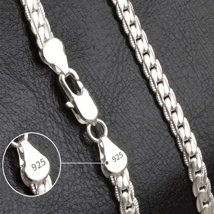 Cuban Link Chain 12Mm - LATS 20-60cm posrebrzany 6mm pełny boczny