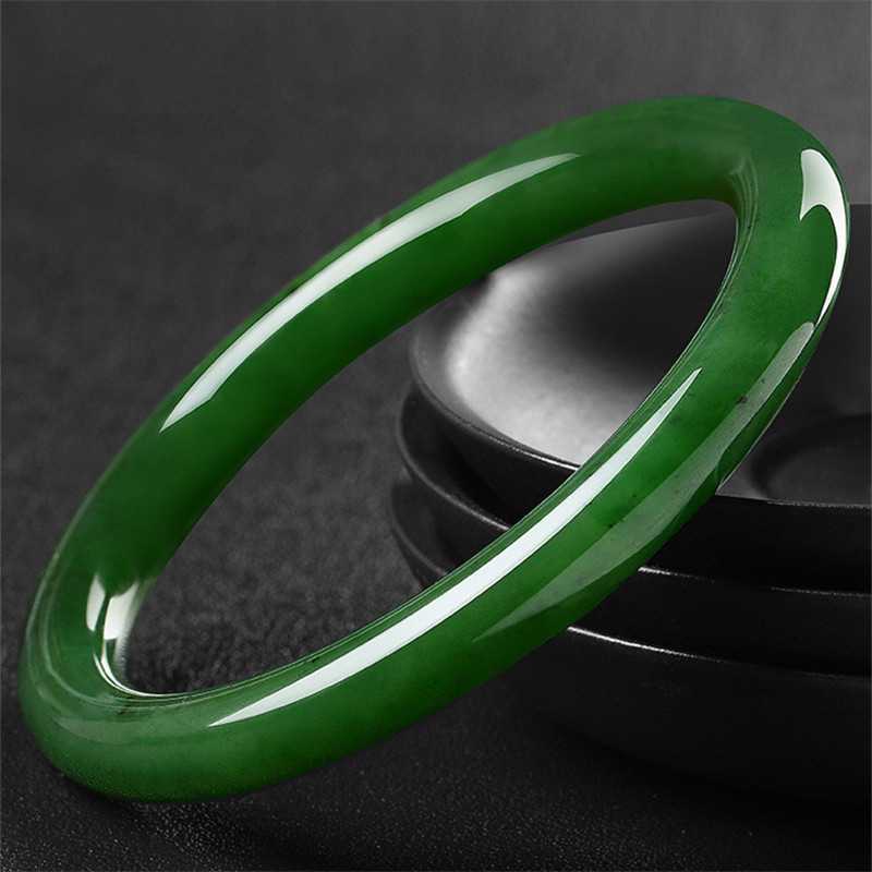 Bracelets - Jasper Xinjiang cienki pasek szpinakowy zielony