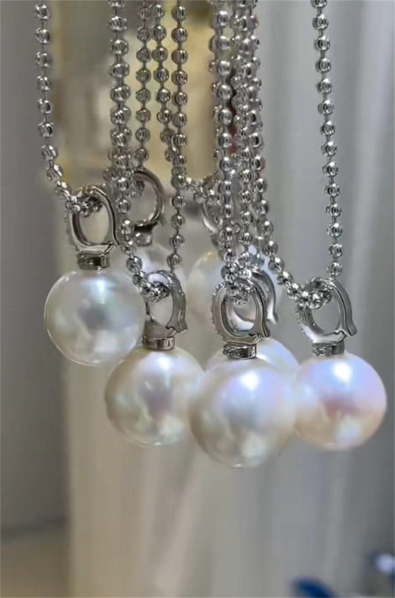 Pearl Choker Necklace Vintage - Klasyczne, eleganckie naszyjniki z naturalnych białych