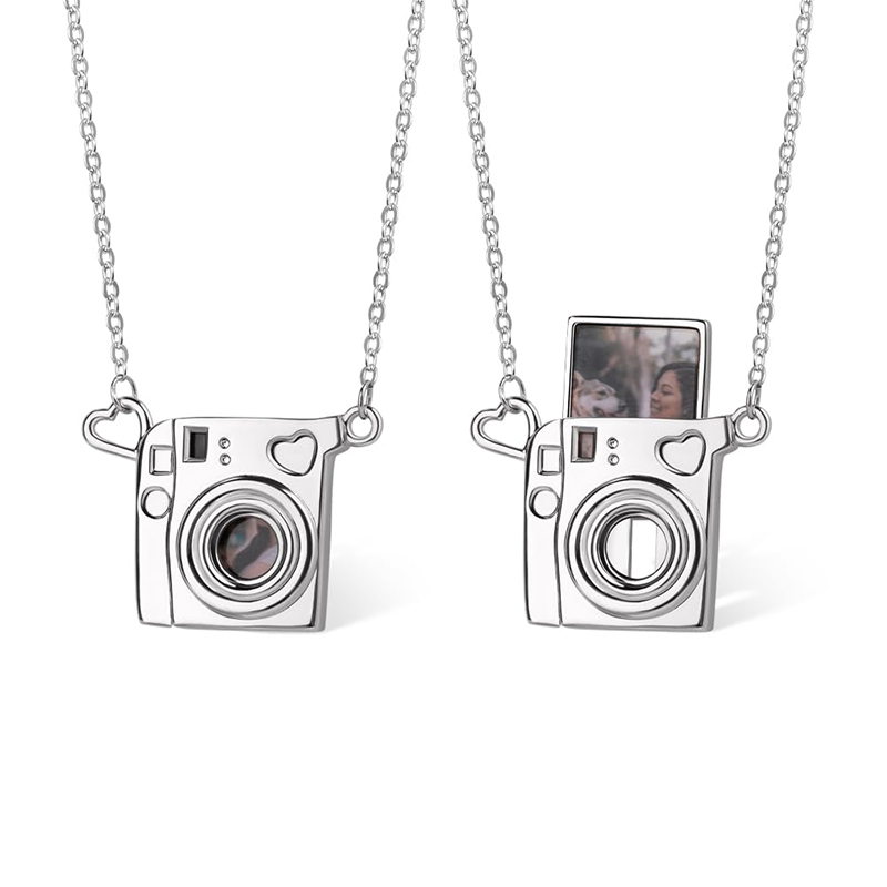 Heart Locket Necklace Photo - Personalizowany Naszyjnik z Mosiężnym Sercem i