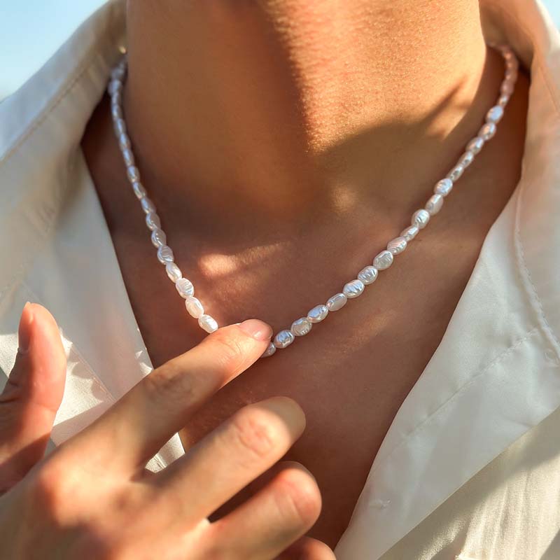 Pearl Choker Necklace Vintage - Nowy modny prosty naszyjnik z imitacji