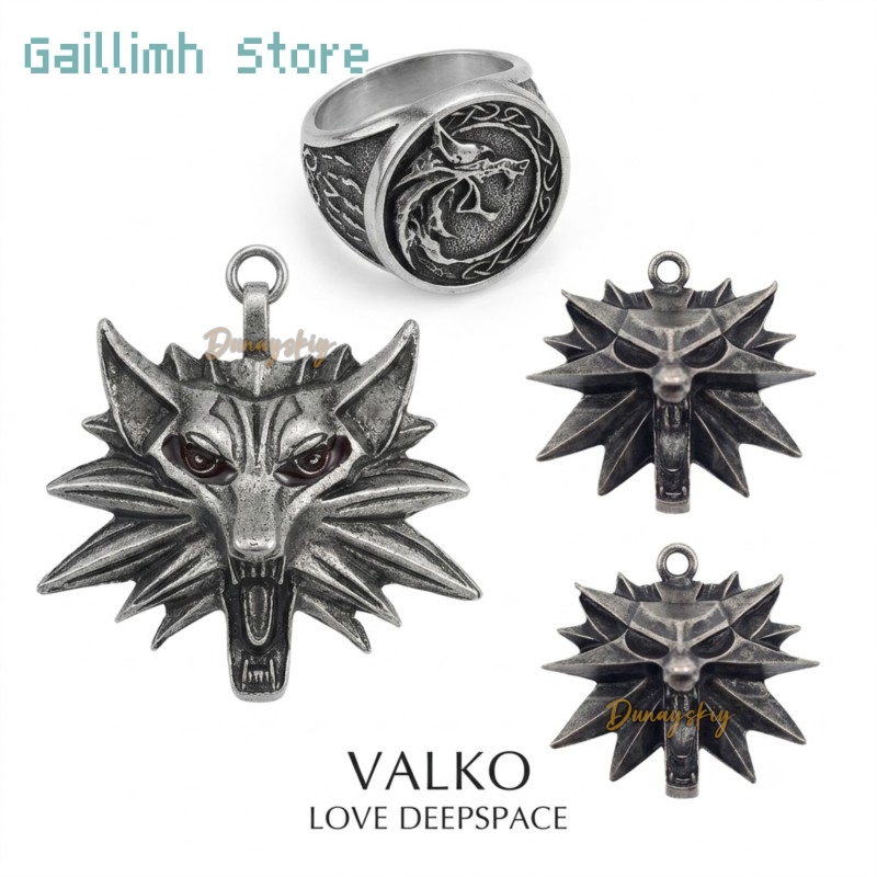 Anime Pendant Necklace - Prezent Zawieszka do odgrywania ról Wilczy