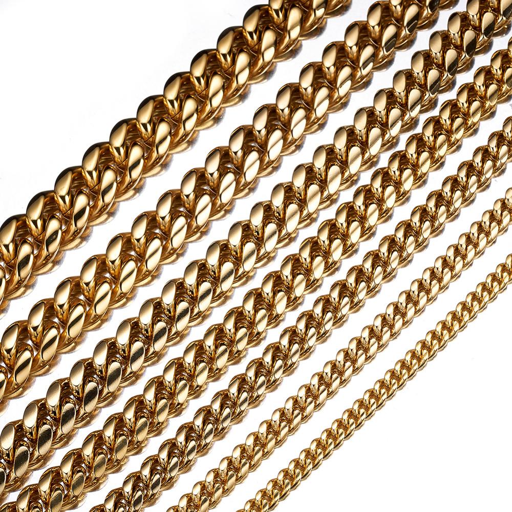 TOPGRILLZ stal nierdzewna złot – Cuban Link Chain 12Mm recenzja i cena