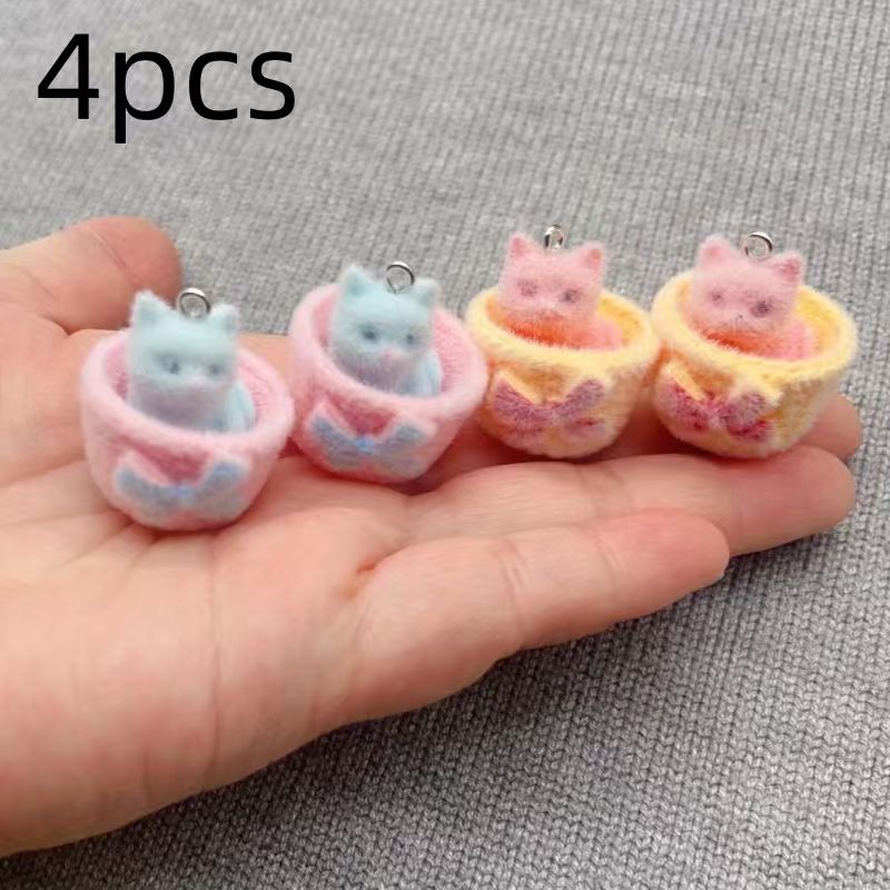 4 szt. zawieszek 3D z żywicy w – Earrings recenzja i cena