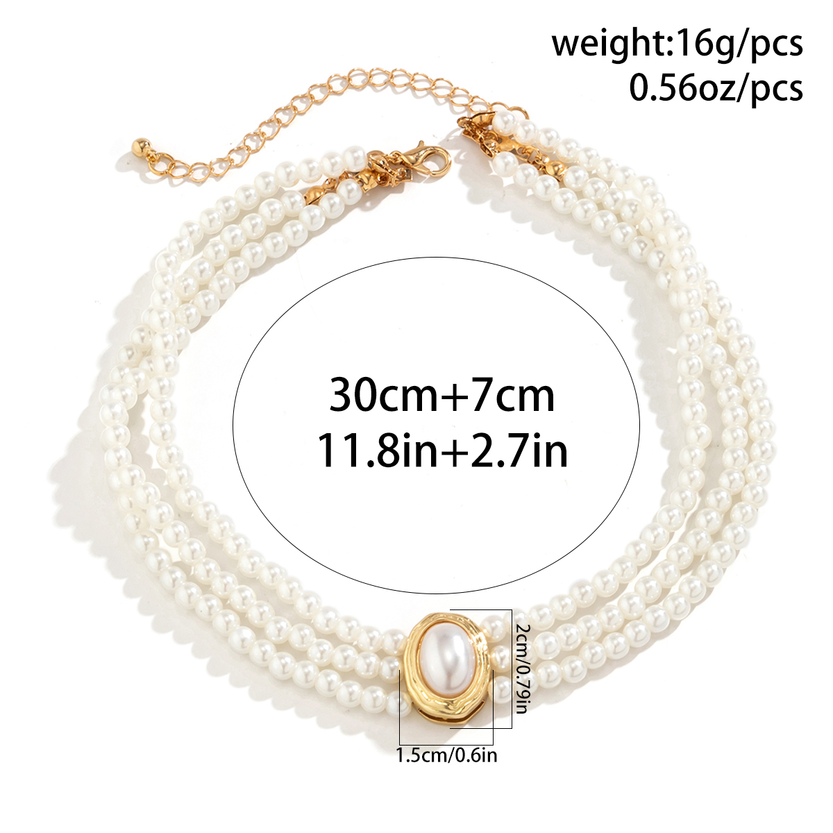 Wielowarstwowy Vintage imitacj – Pearl Choker Necklace Vintage recenzja i cena