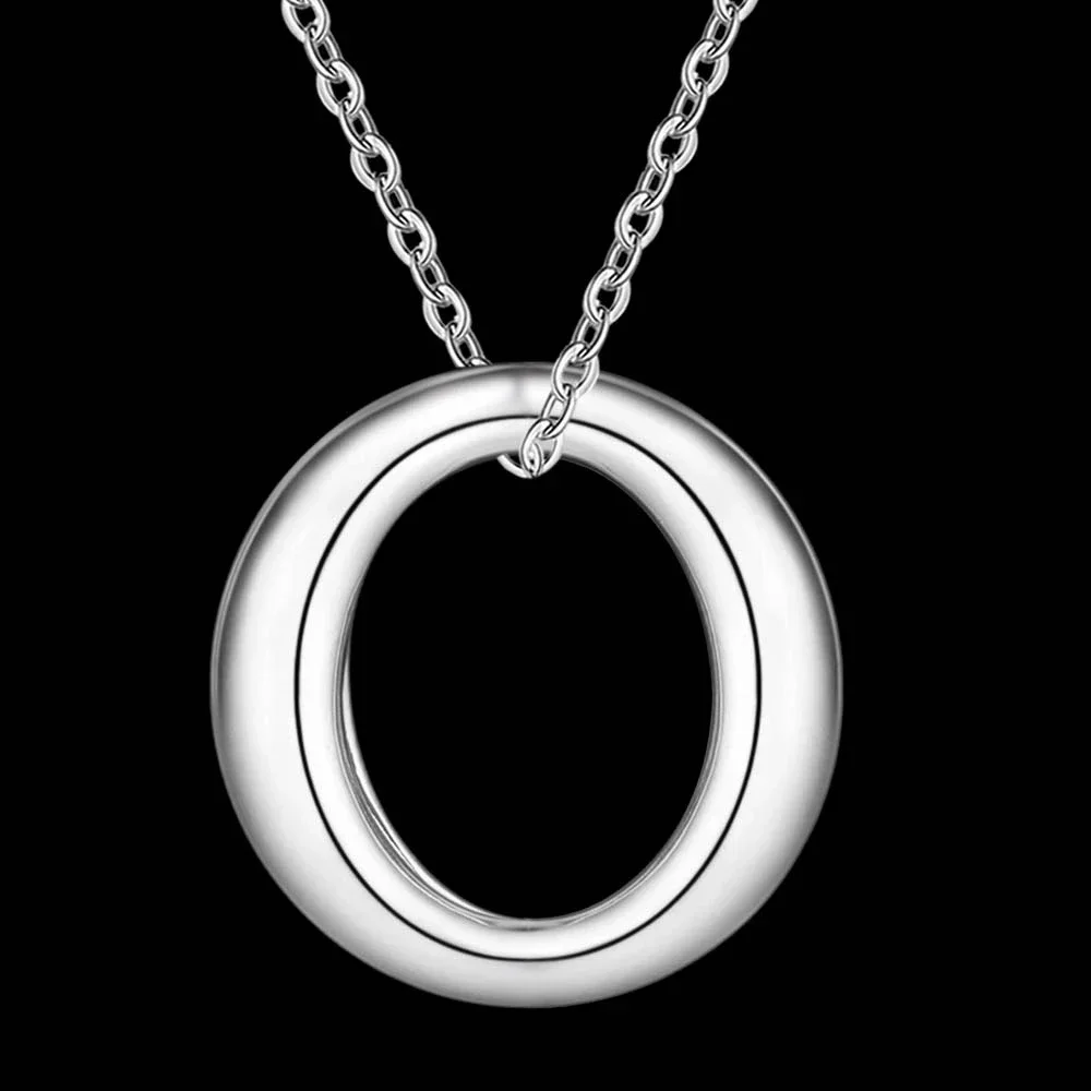 Modny naszyjnik z zawieszką w  – 925 Sterling Silver Chain Necklace Men recenzja i cena