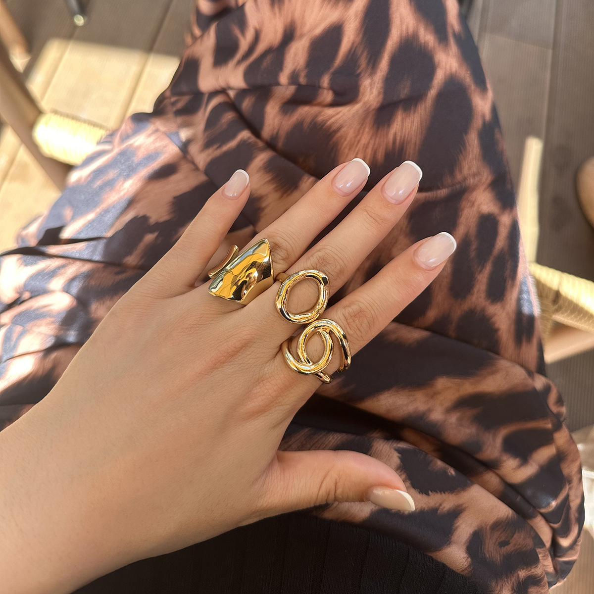 DIEZI 3pcs/set New Punk Fashio – Vintage Punk Knuckle Rings Set recenzja i cena