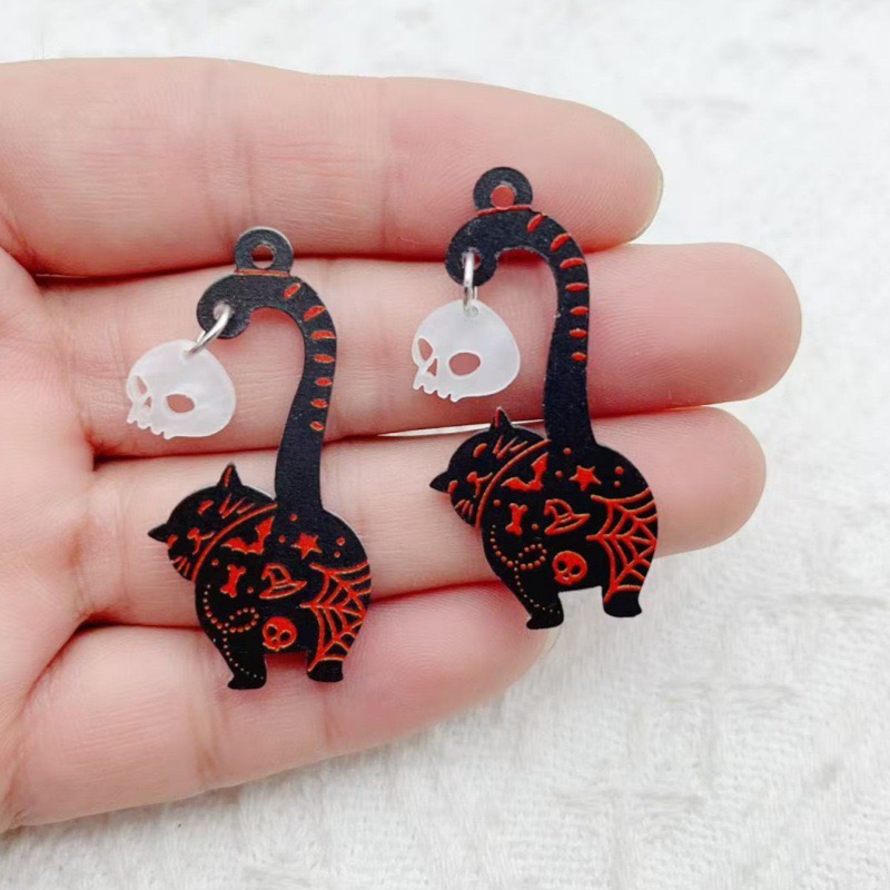 10 szt. Halloweenowe akrylowe  – Earrings recenzja i cena