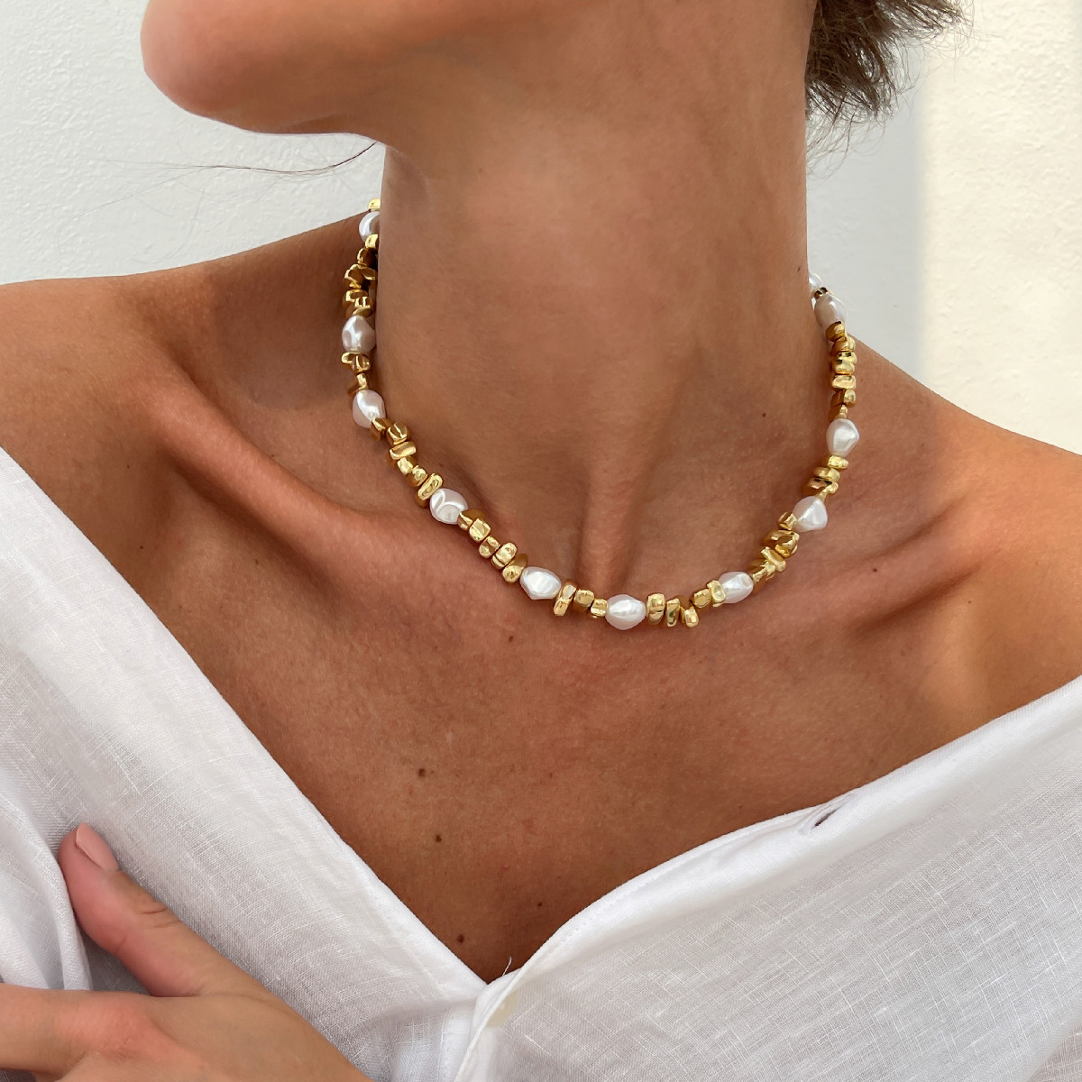 Elegancki naszyjnik choker z i – Pearl Choker Necklace Vintage recenzja i cena