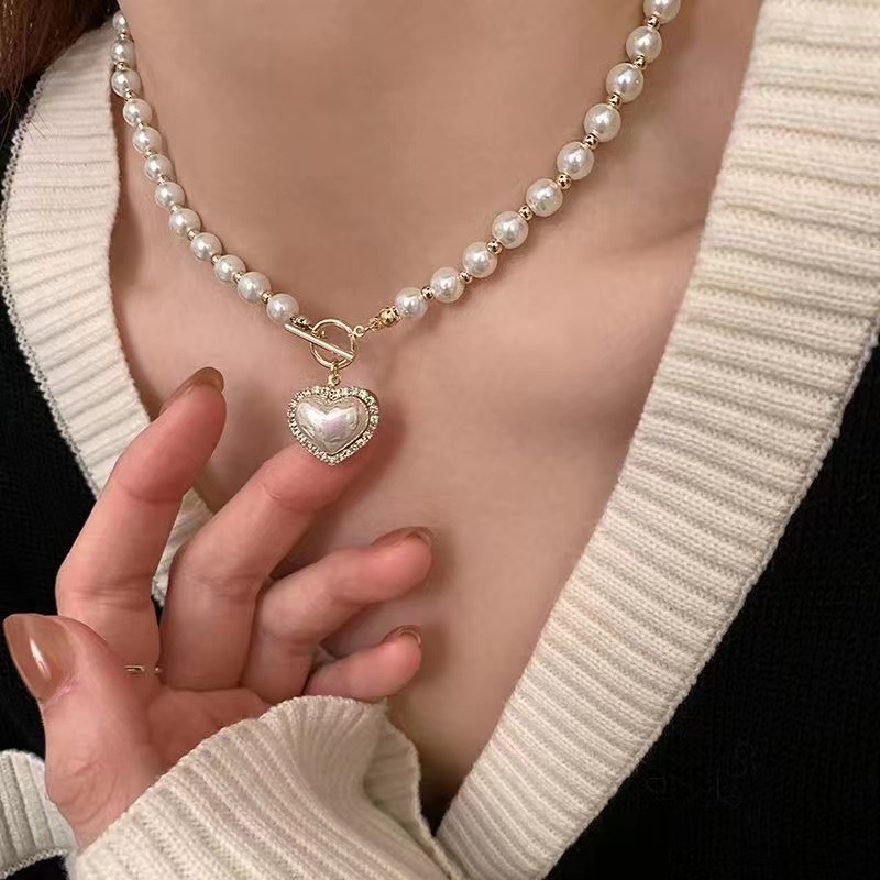 Nowy naszyjnik choker z imitac – Pearl Choker Necklace Vintage recenzja i cena