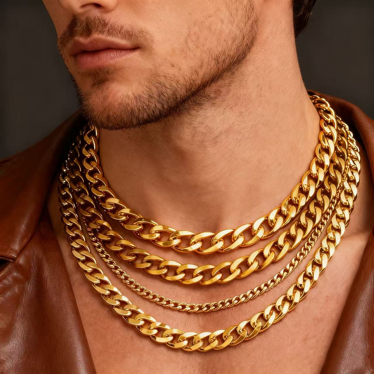 HNSP 3-12MM Naszyjnik z łańcuc – Cuban Link Chain 12Mm recenzja i cena