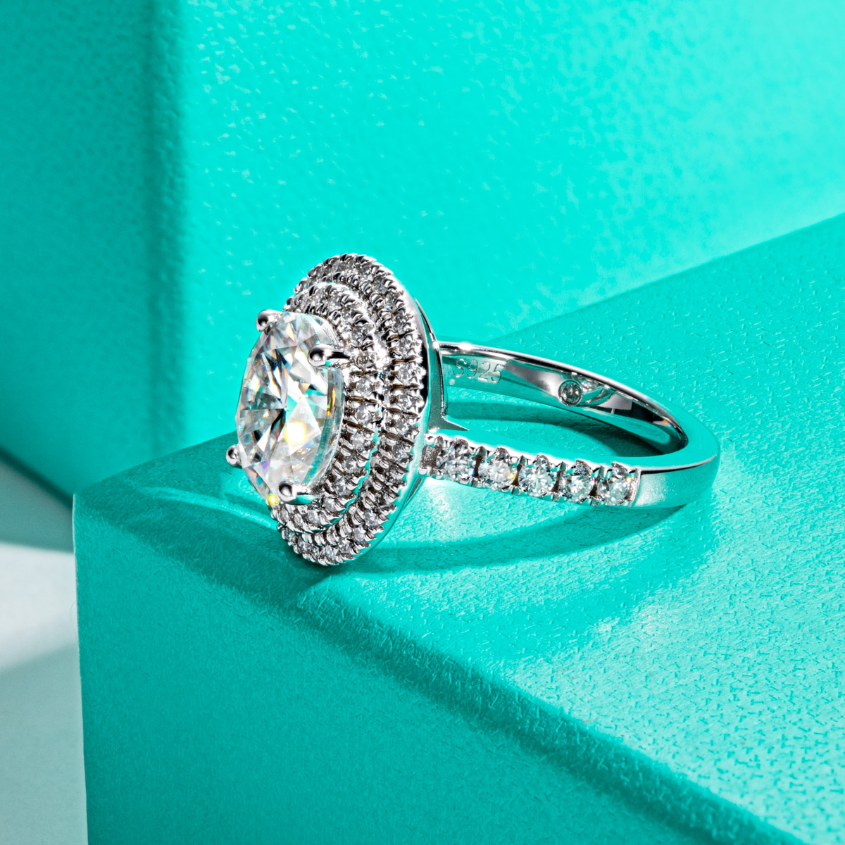 AnuJewel 3ct owalny krój Moiss – Moissanite Engagement Ring 1 Carat recenzja i cena