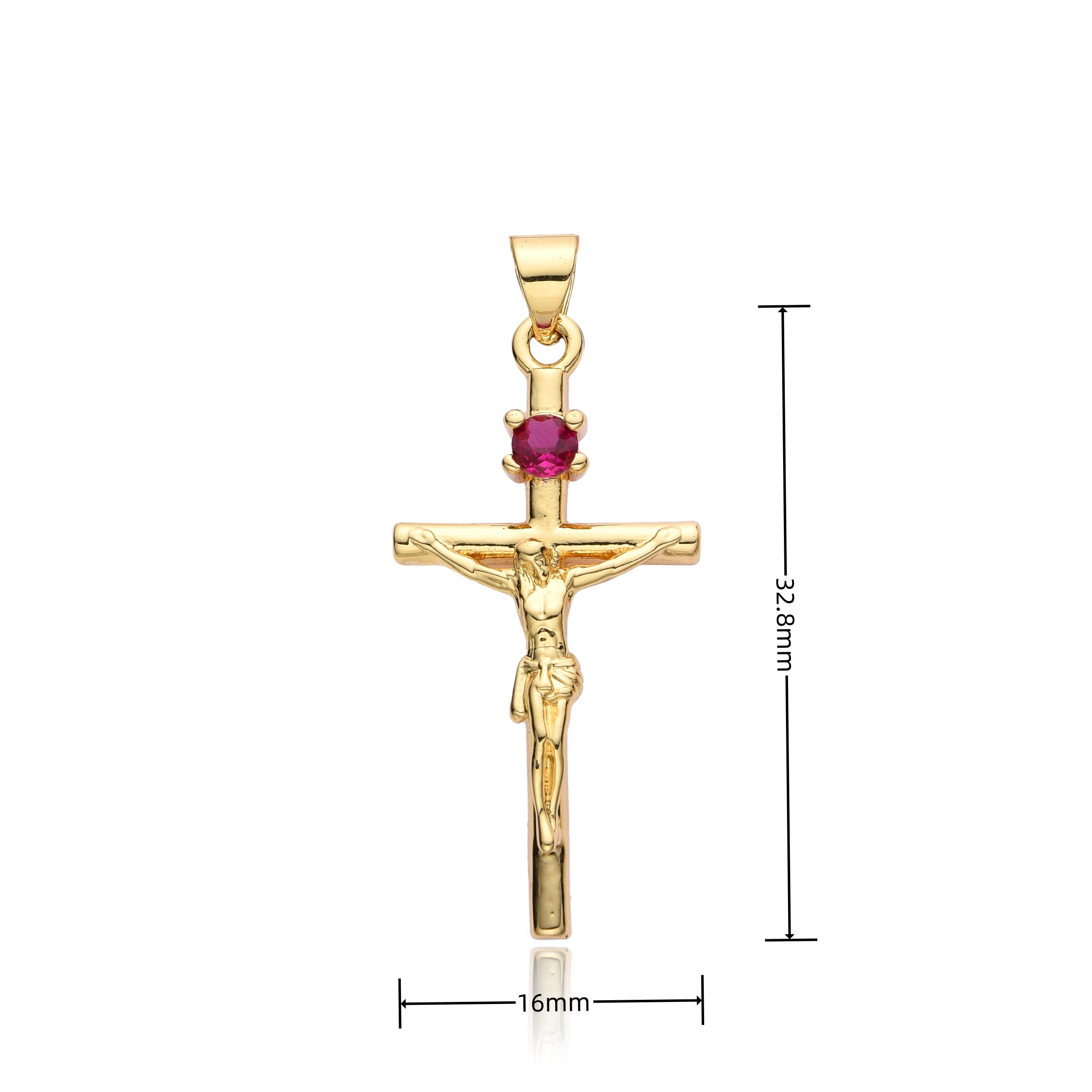 Modny mikro-inkrustowany cyrko – Cross Pendant Necklace Gold recenzja i cena