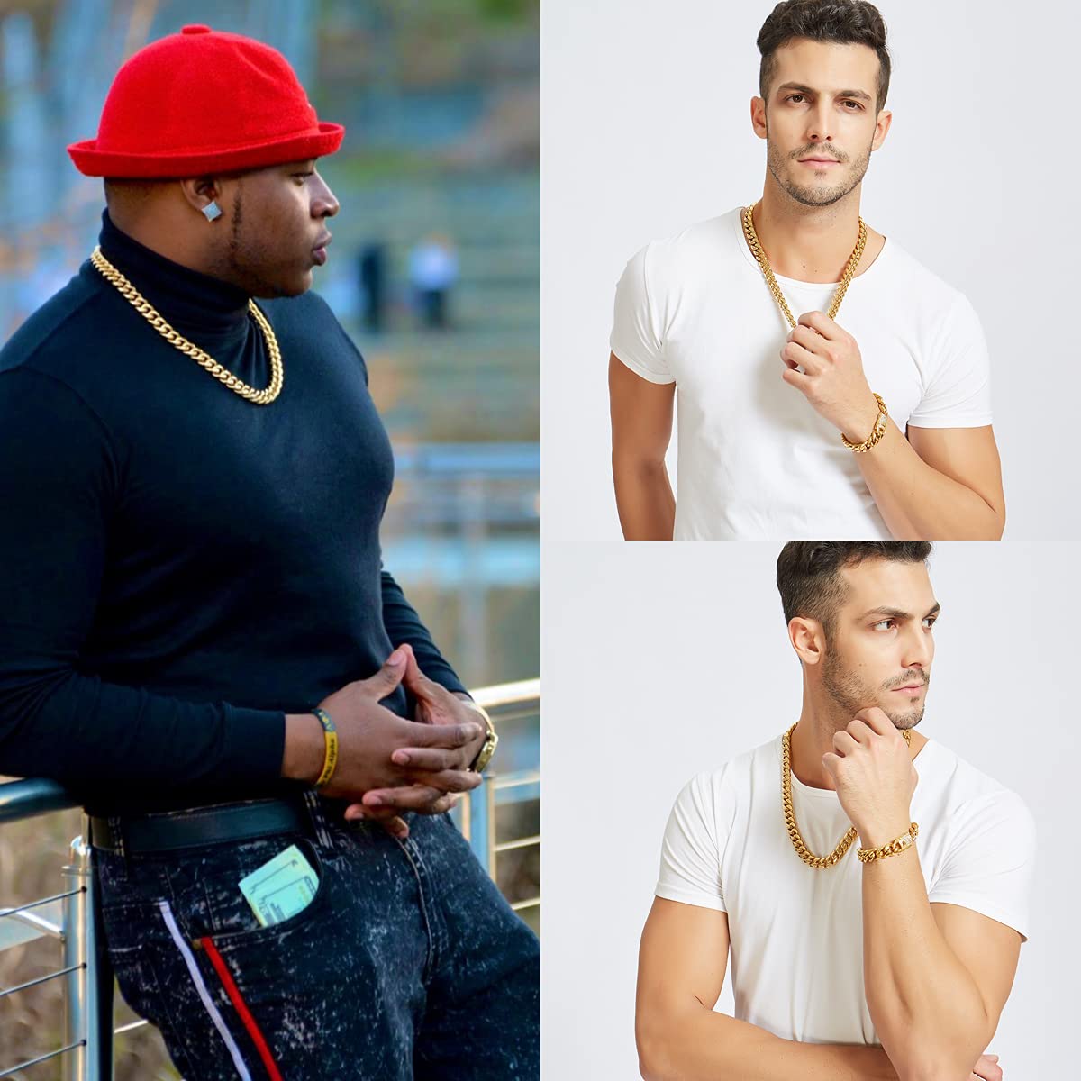 Łańcuch Hip Hop Cuban Chain 6- – Cuban Link Chain 12Mm recenzja i cena