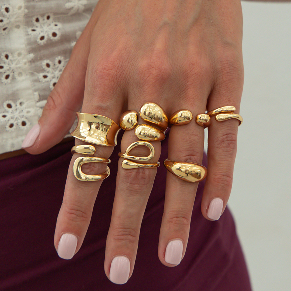 DIEZI One Set Fashion Hollow G – Vintage Punk Knuckle Rings Set recenzja i cena