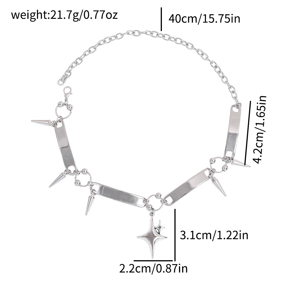 Punkowy choker z nitami, biżut – Goth Punk Spike Choker recenzja i cena