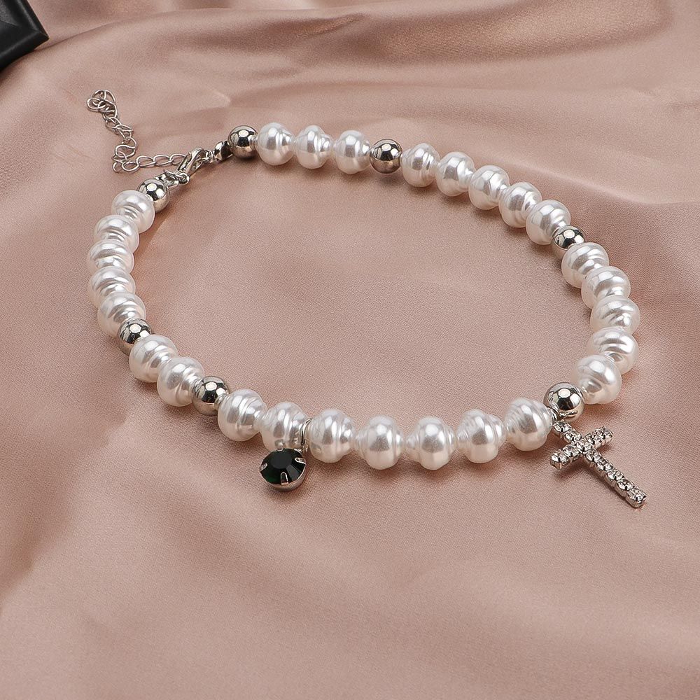 Vintage wisiorek kryształowy k – Pearl Choker Necklace Vintage recenzja i cena