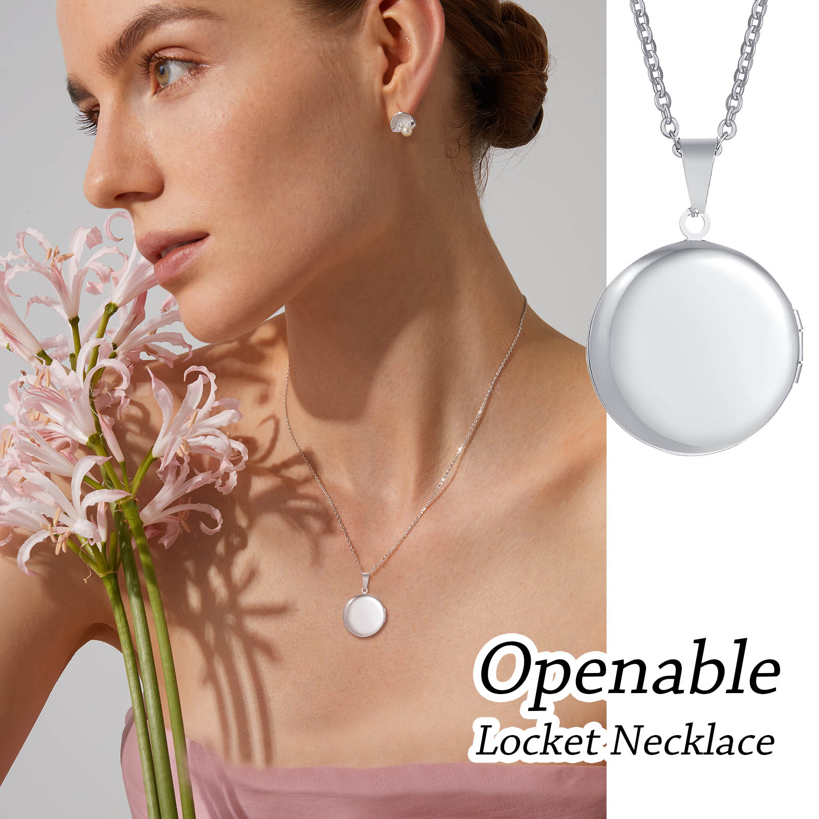 Darmowe grawerowanie inicjałów – Heart Locket Necklace Photo recenzja i cena