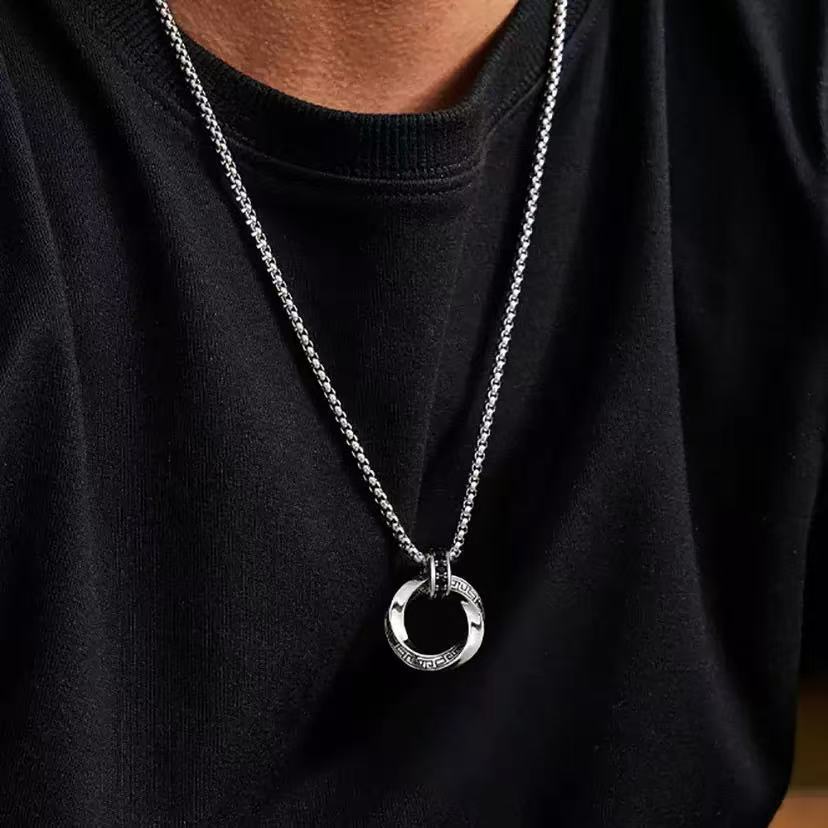 Srebrny naszyjnik próby 925, z – 925 Sterling Silver Chain Necklace Men recenzja i cena