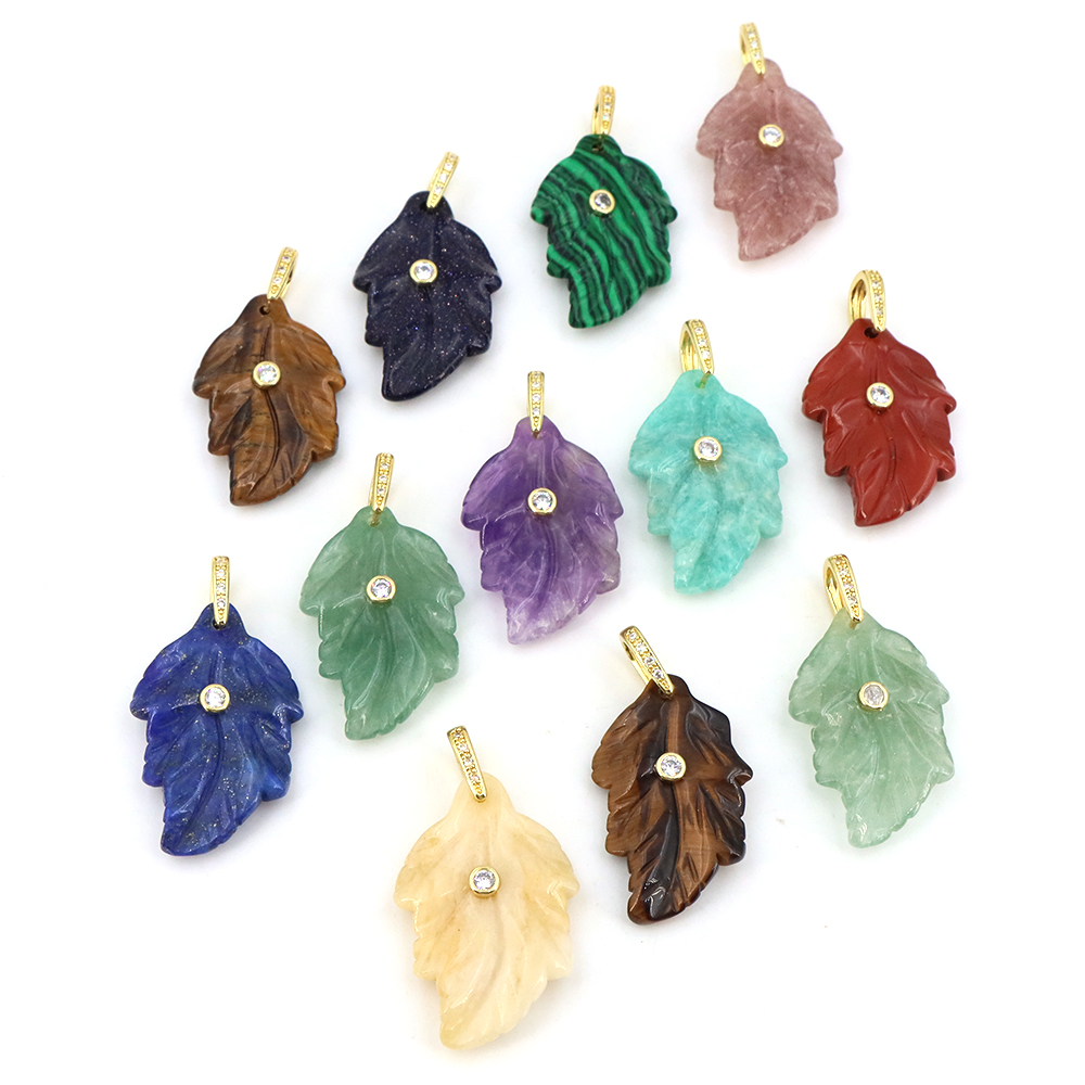 Naturalny kamień, kryształowy  – Crystal Pendant Necklace Natural Stone recenzja i cena