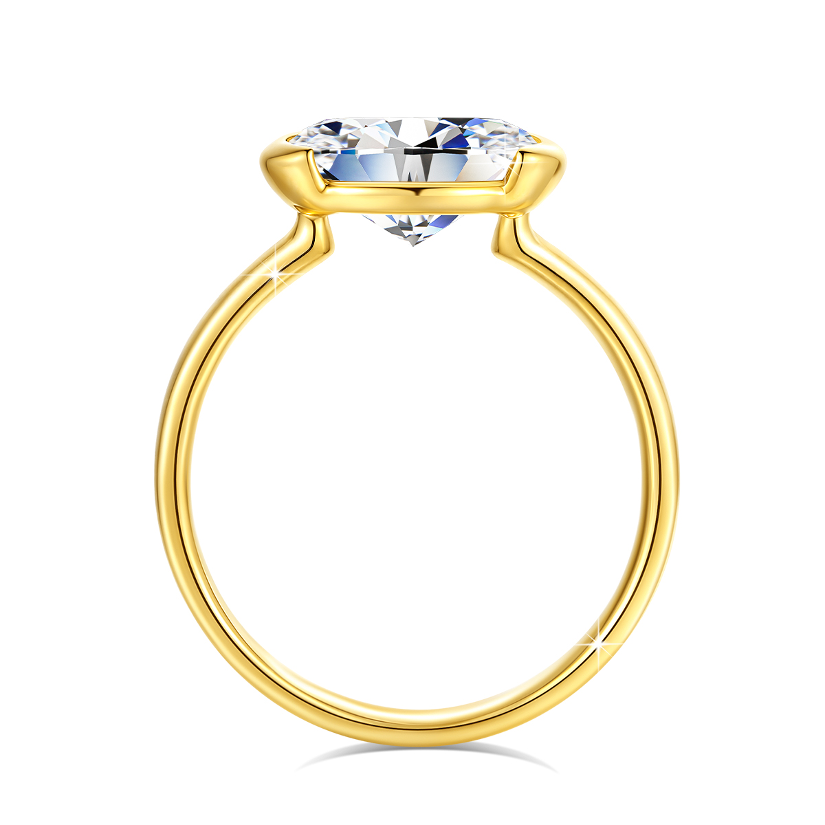 14-karatowy złoty certyfikowan – Moissanite Engagement Ring 1 Carat recenzja i cena