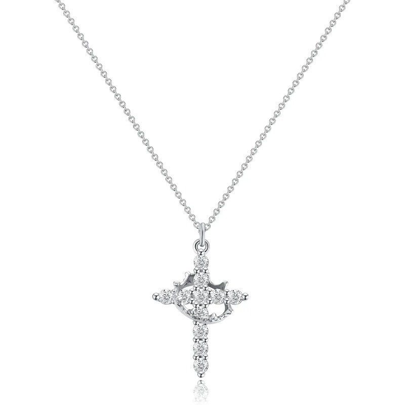 Naszyjniki z zawieszką w kszta – Cross Pendant Necklace Gold recenzja i cena
