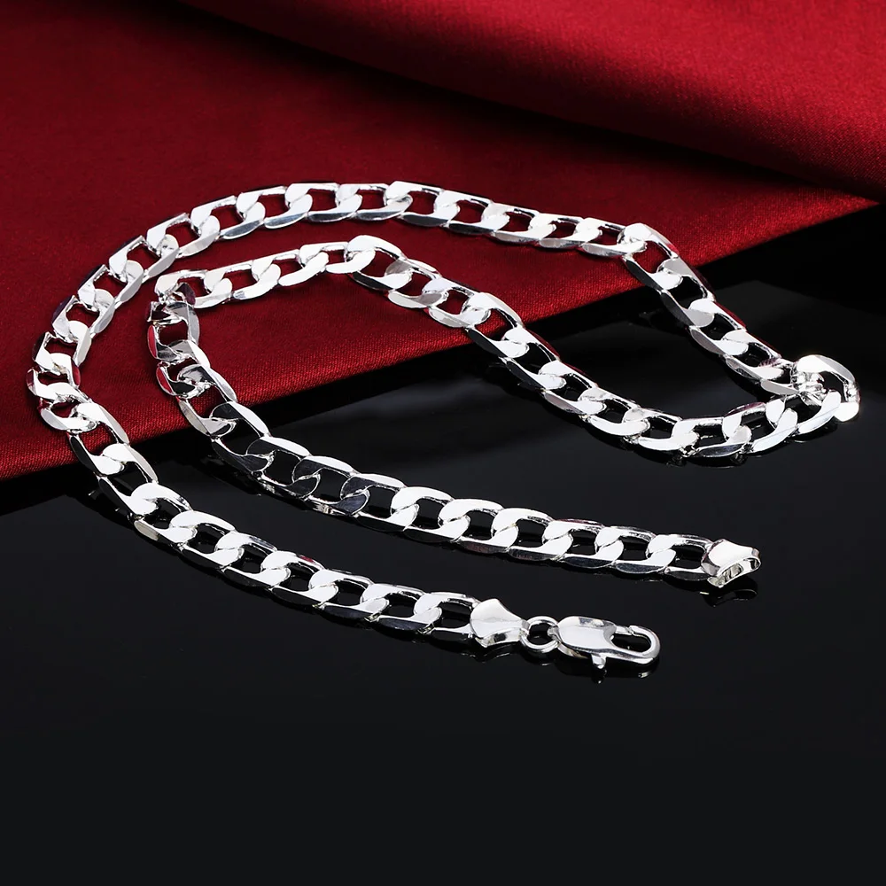 Whosale 925 Sterling Silver 6M – 925 Sterling Silver Chain Necklace Men recenzja i cena