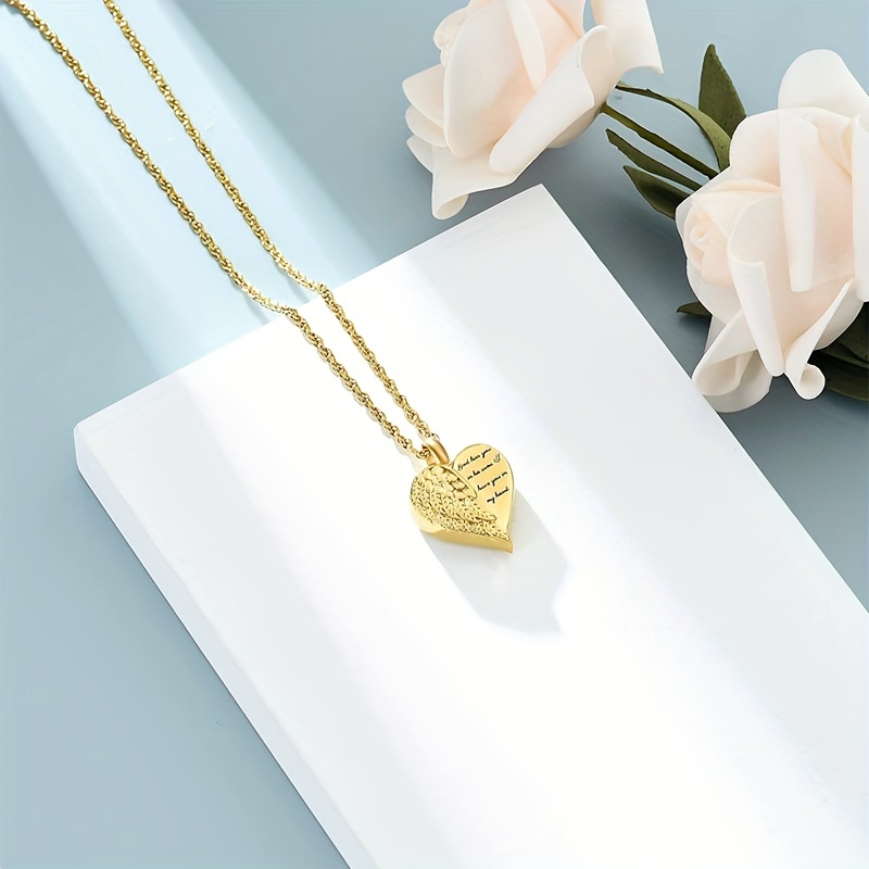 Naszyjnik z urną sercem na pro – Heart Locket Necklace Photo recenzja i cena