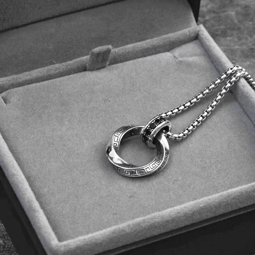Nowy naszyjnik ze srebra próby – 925 Sterling Silver Chain Necklace Men recenzja i cena
