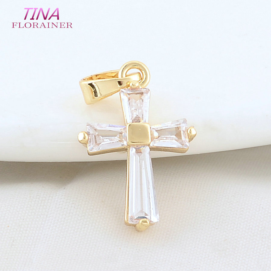 6 SZT. 12*18MM Mosiężne Zawies – Cross Pendant Necklace Gold recenzja i cena