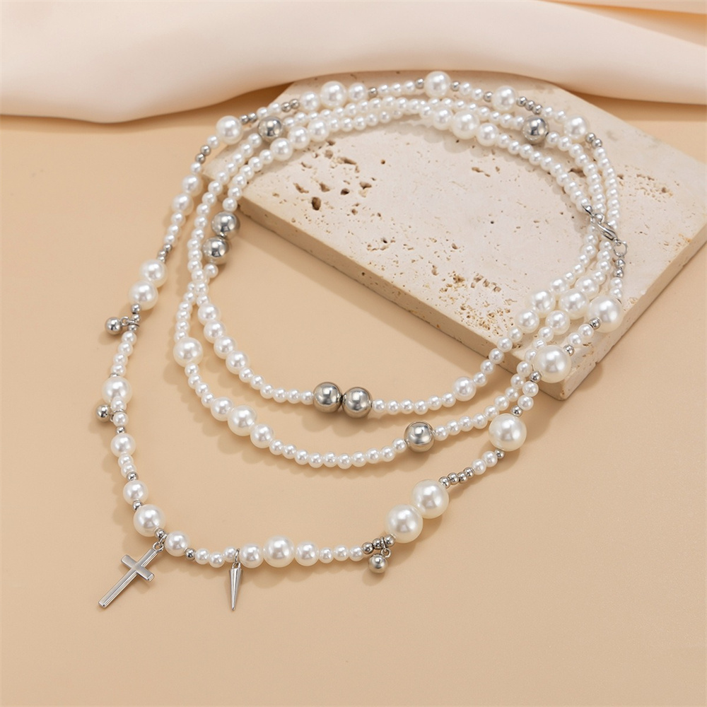 Wielowarstwowy naszyjnik z łań – Layered Pendant Necklace Aesthetic recenzja i cena