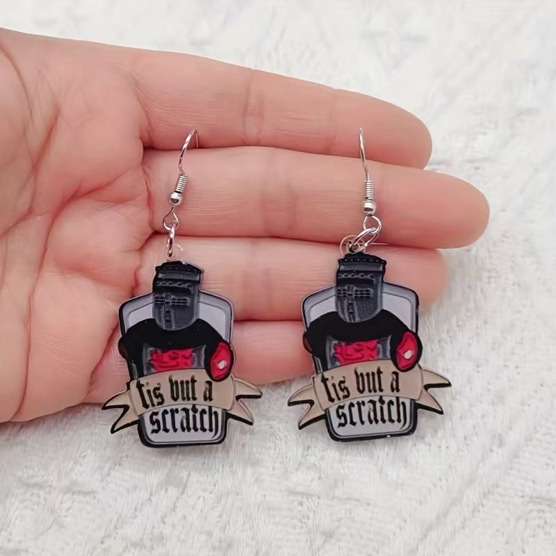 10 sztuk akrylowych czarno-bia – Earrings recenzja i cena