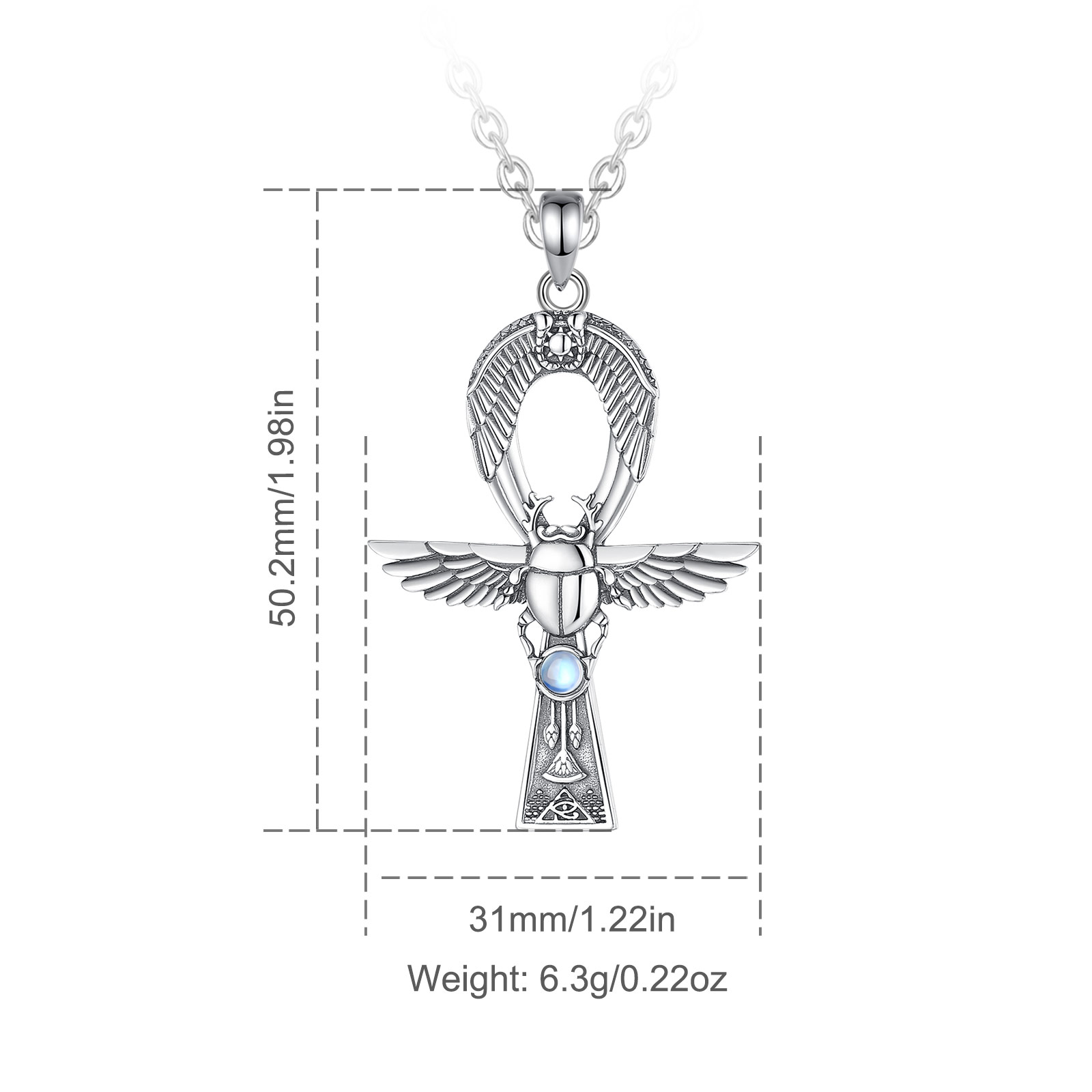 Eudora 925 srebro starożytny e – 925 Sterling Silver Chain Necklace Men recenzja i cena