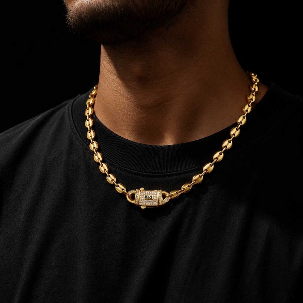 HHIOK Biżuteria Hip Hop 8mm/10 – Cuban Link Chain 12Mm recenzja i cena