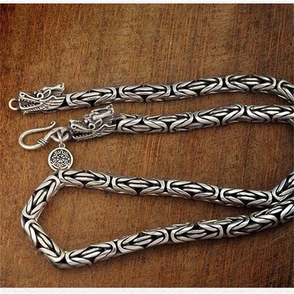 OUYADI Męski Naszyjnik z Srebr – 925 Sterling Silver Chain Necklace Men recenzja i cena