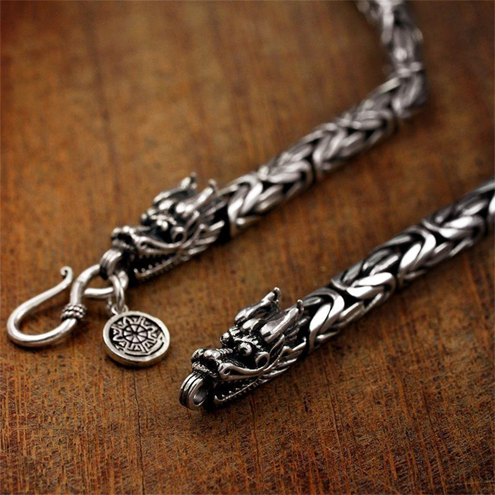 OUYADI Męski Naszyjnik z Srebr – 925 Sterling Silver Chain Necklace Men recenzja i cena
