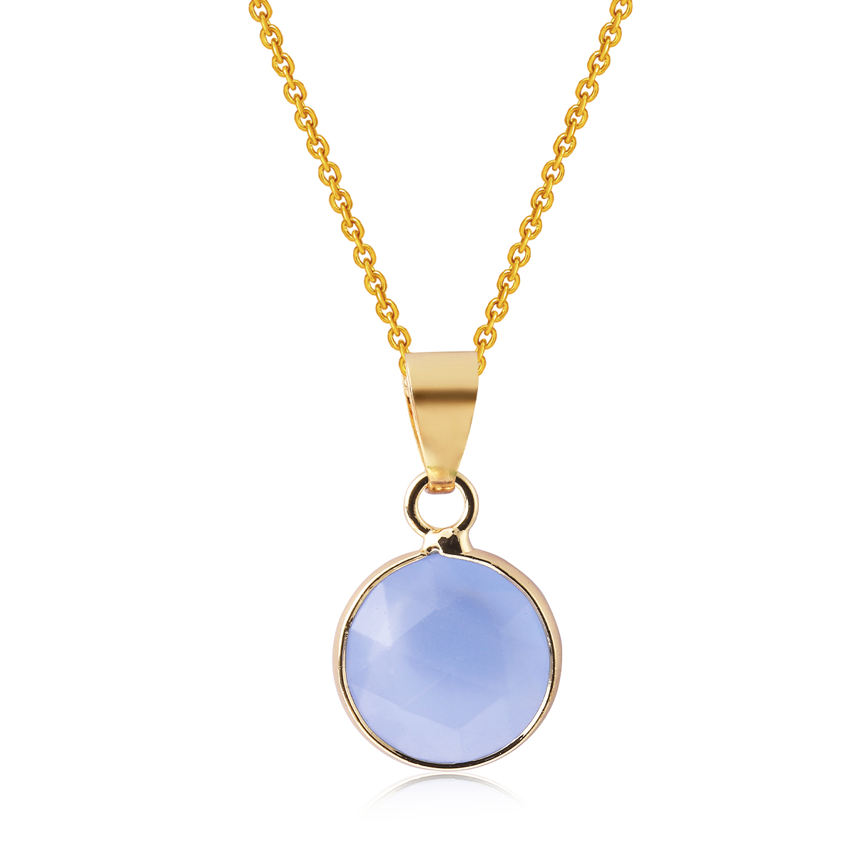 Regulowany naszyjnik ze stali  – Crystal Pendant Necklace Natural Stone recenzja i cena