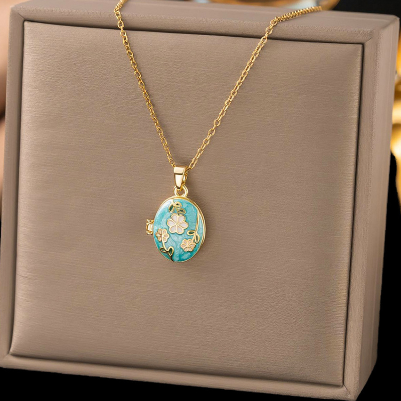 ANENJERY Naszyjnik z zawieszką – Heart Locket Necklace Photo recenzja i cena