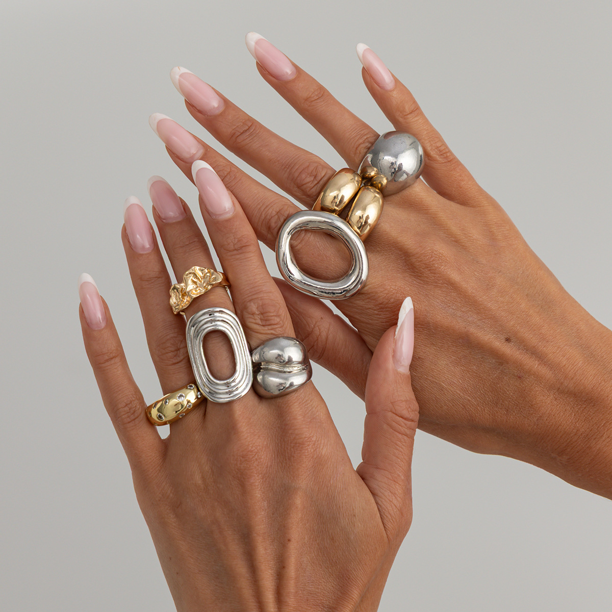 8 sztuk/zestaw Vintage Punk Zł – Vintage Punk Knuckle Rings Set recenzja i cena