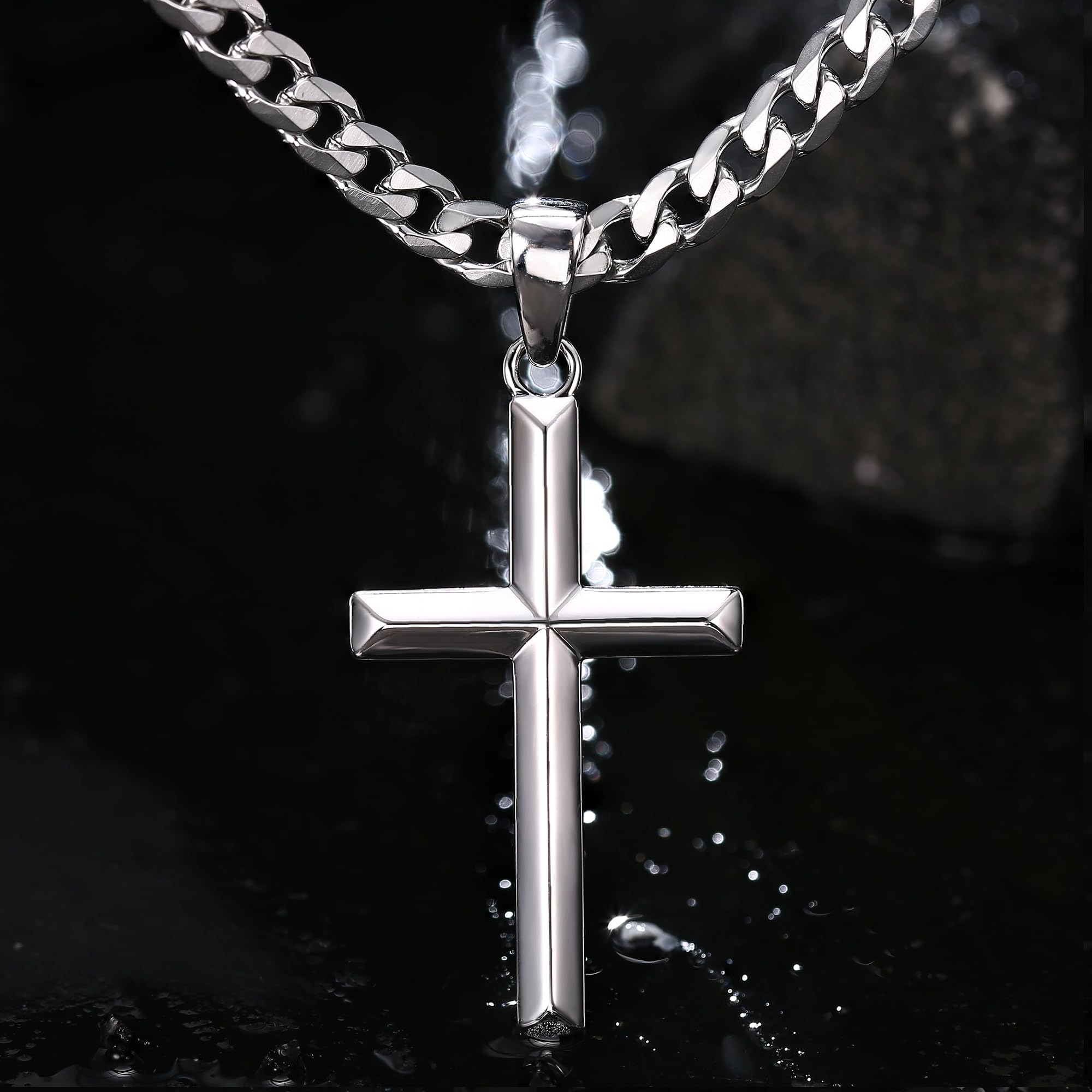 Naszyjnik Krzyż ze Srebra Prób – 925 Sterling Silver Chain Necklace Men recenzja i cena